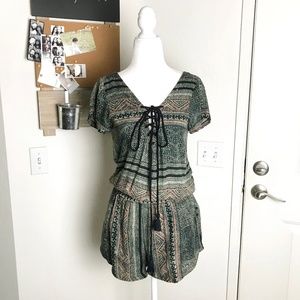 Anthropologie Cleobella Tribal Print Romper